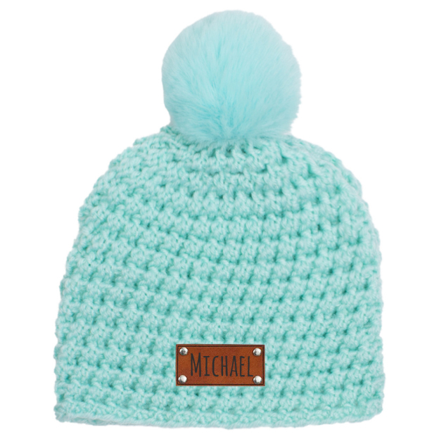 Personalized Embroidery Kid Colorful Pom Pom Hat | HSKid49