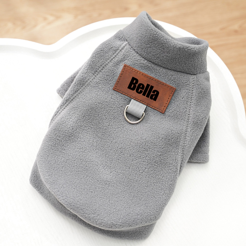 Personalized Leather Patch Pets Color Sweatshirts | BKPet91