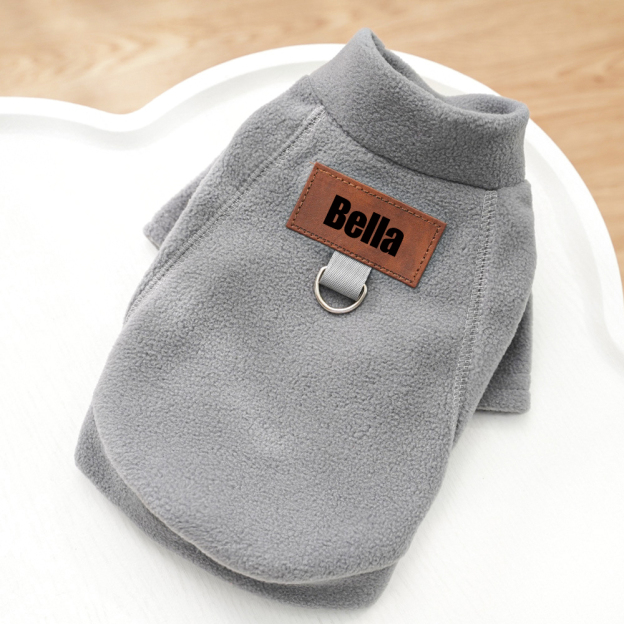 Personalized Leather Patch Pets Color Sweatshirts | BKPet91