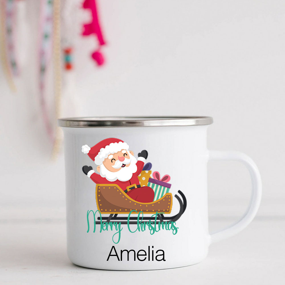 Personalised 12oz Santa Claus Mugs for Kids  | KidMug24