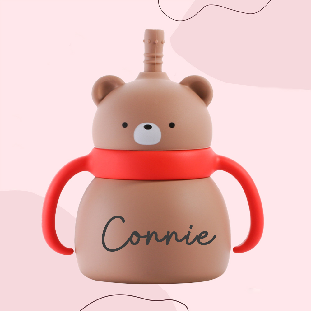 Personalised Baby Food Grade Sippy Silicone Cup  | CWBaby94