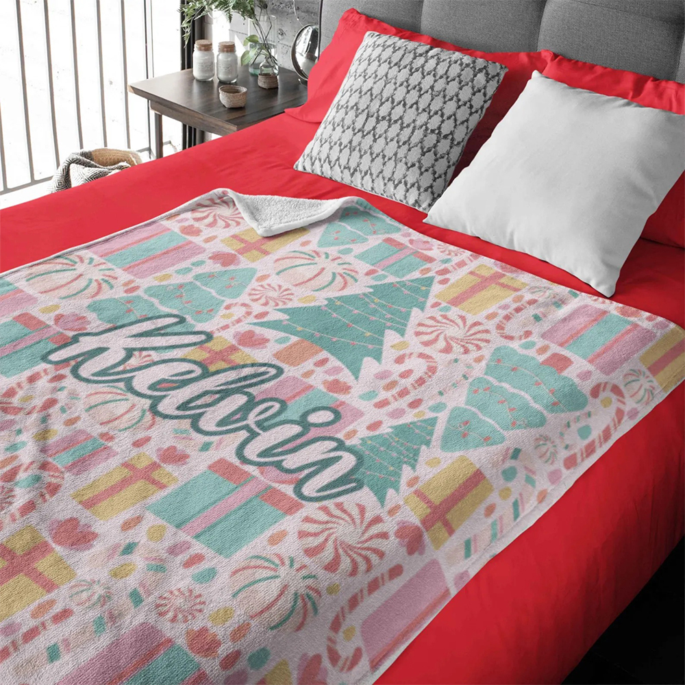 Personalized Merry Christmas Blanket for Comfort & Unique | BKMC15