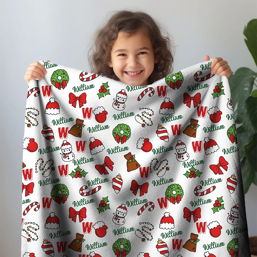Personalized Merry Christmas Blanket for Comfort & Unique | BKMC25