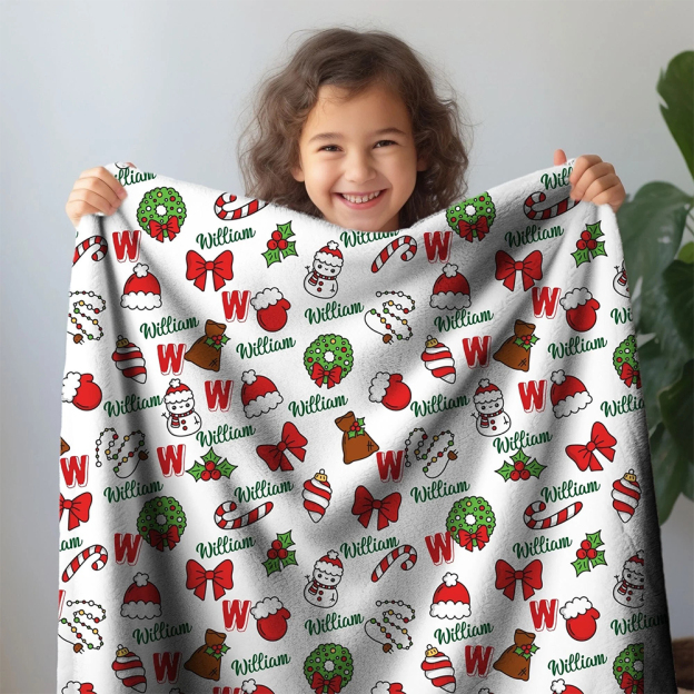 Personalized Merry Christmas Blanket for Comfort & Unique | BKMC25