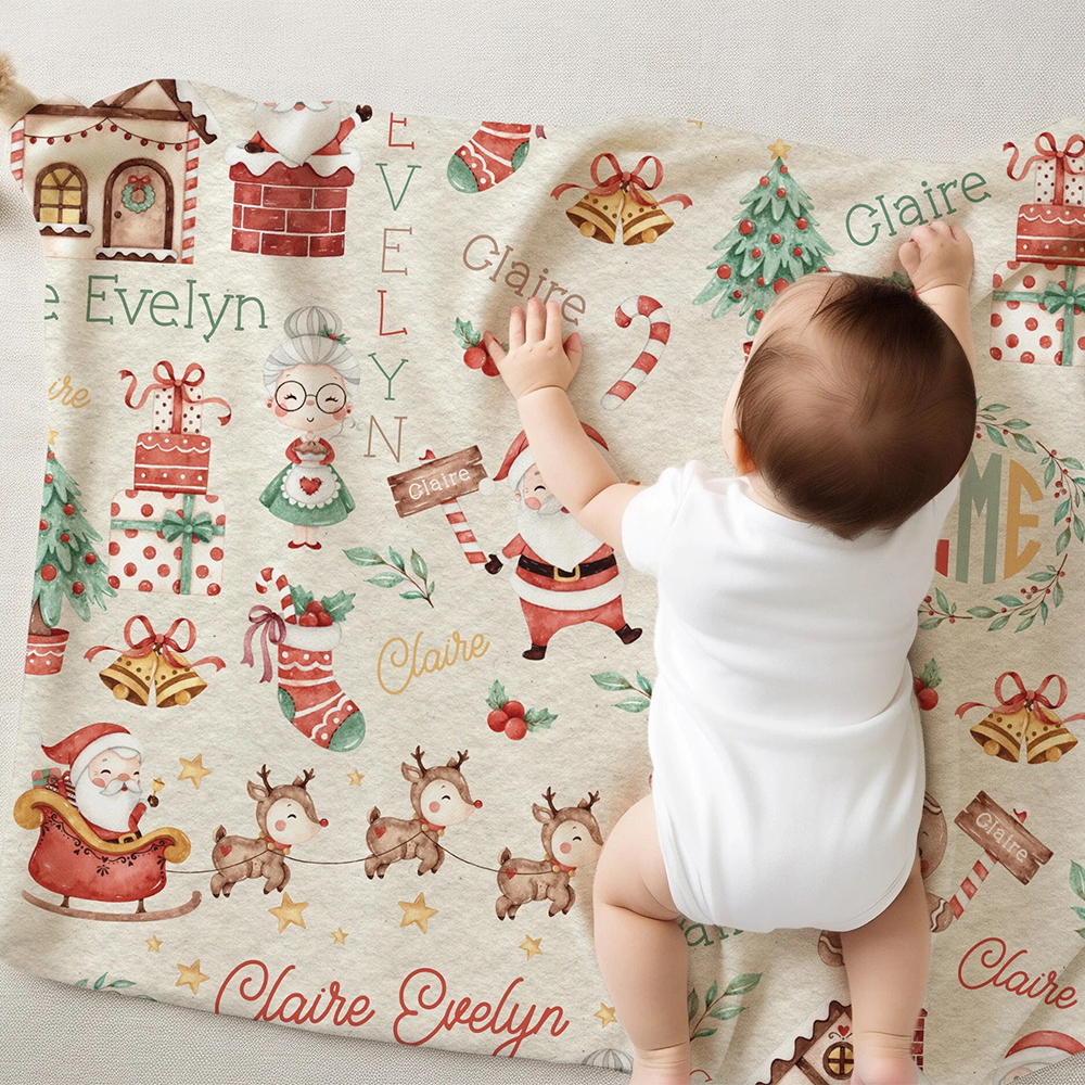 Personalized Merry Christmas Blanket for Comfort & Unique | BKMC29