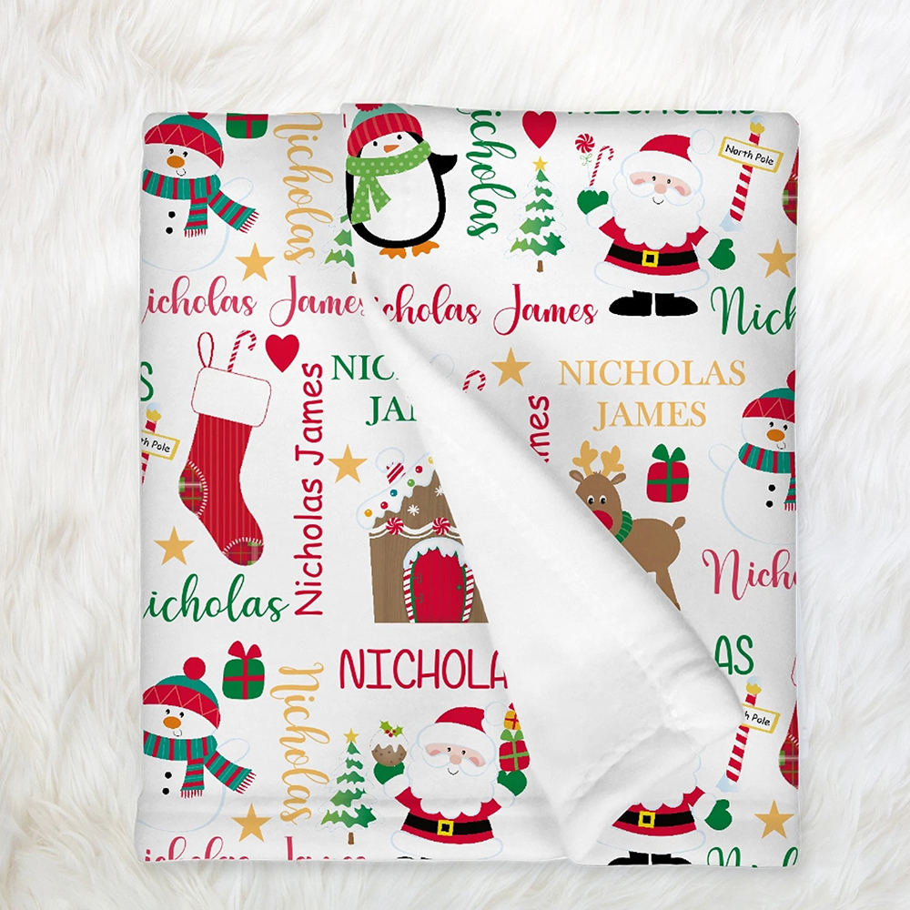 Personalized Merry Christmas Blanket for Comfort & Unique | BKMC32