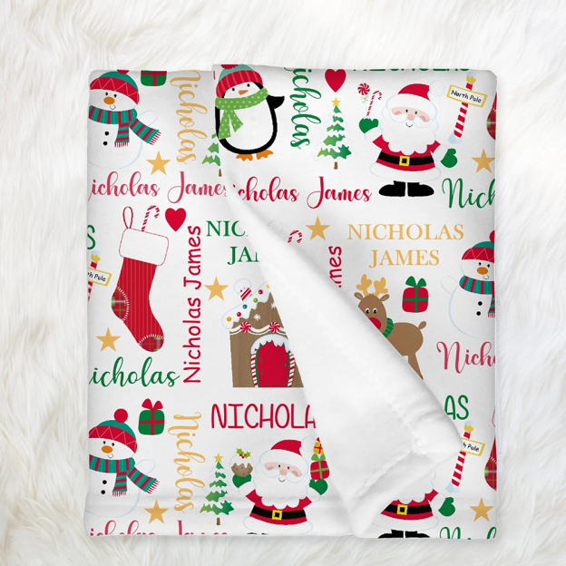Personalized Merry Christmas Blanket for Comfort & Unique | BKMC32