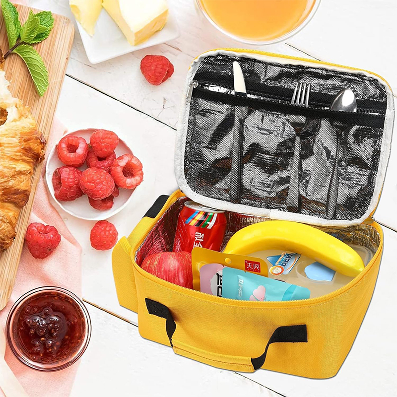 Personalized 3D School Bus Backpack with Insulation Lunch Box
