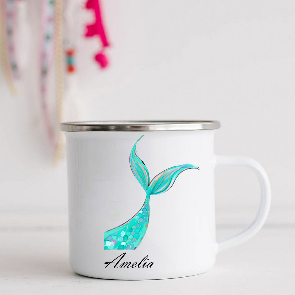 Personalised 12oz Mermaid Tail Mugs for Kids  | KidMug18
