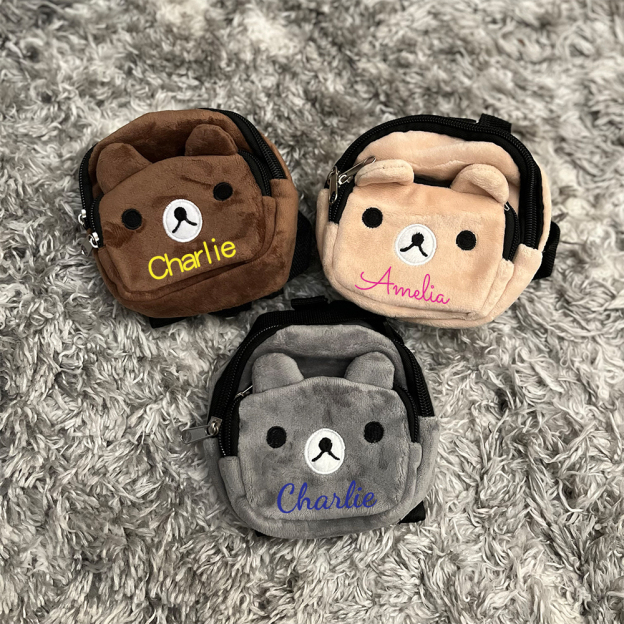 Personalized Cartoon Bear Pet Backpack| BKPet49