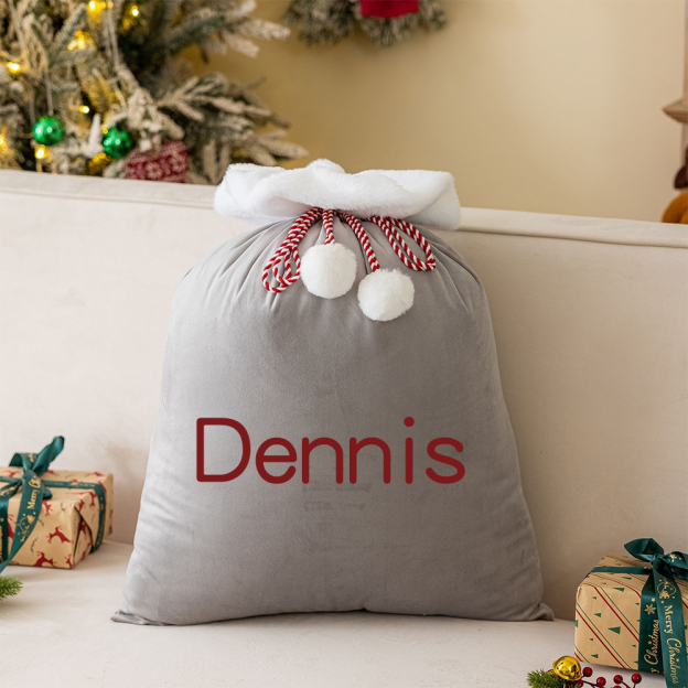 Personalized Christmas Velvet Santa Sack for Gifts | MCGift102