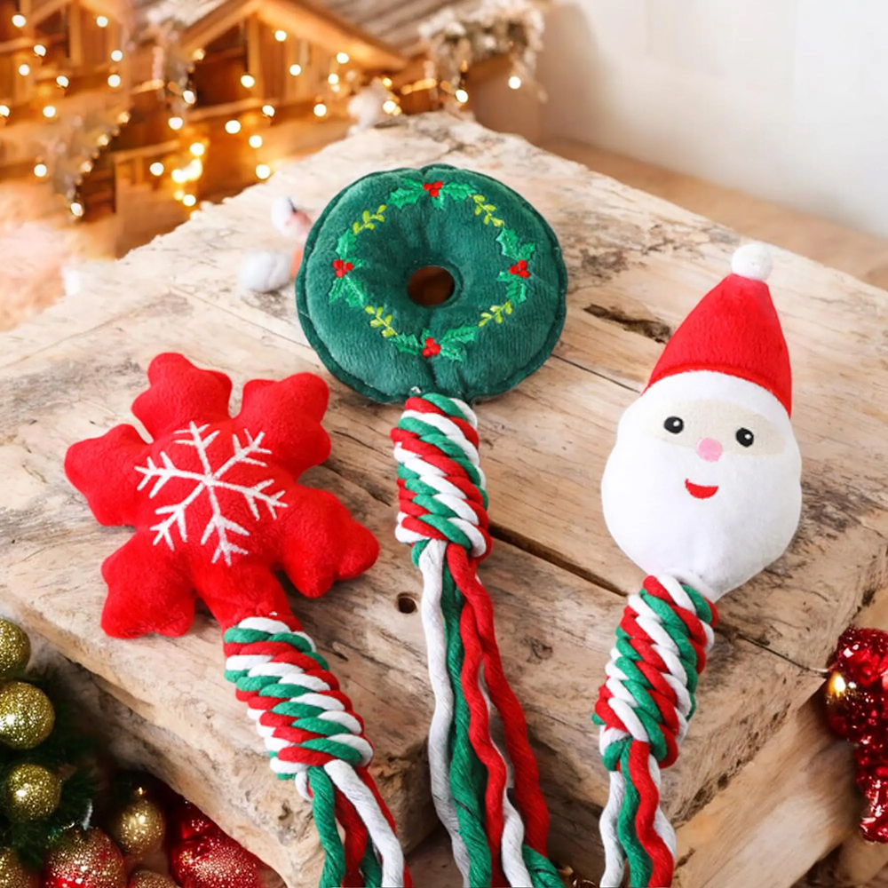 Personalized Christmas Pet Squeaky Chew Toy | MCGift111
