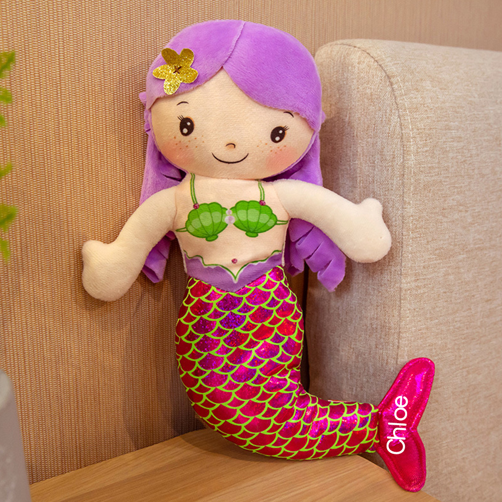 Personalized Kids Mermaid Dreammates Doll | CWToy105