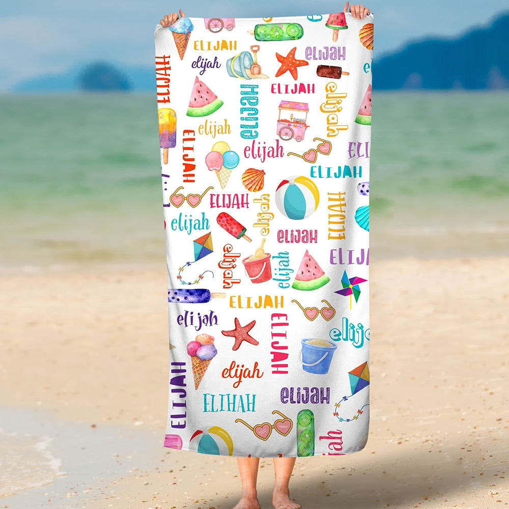 Personalized Lovely Kid Towel for Summer & Beach | CWTowel133