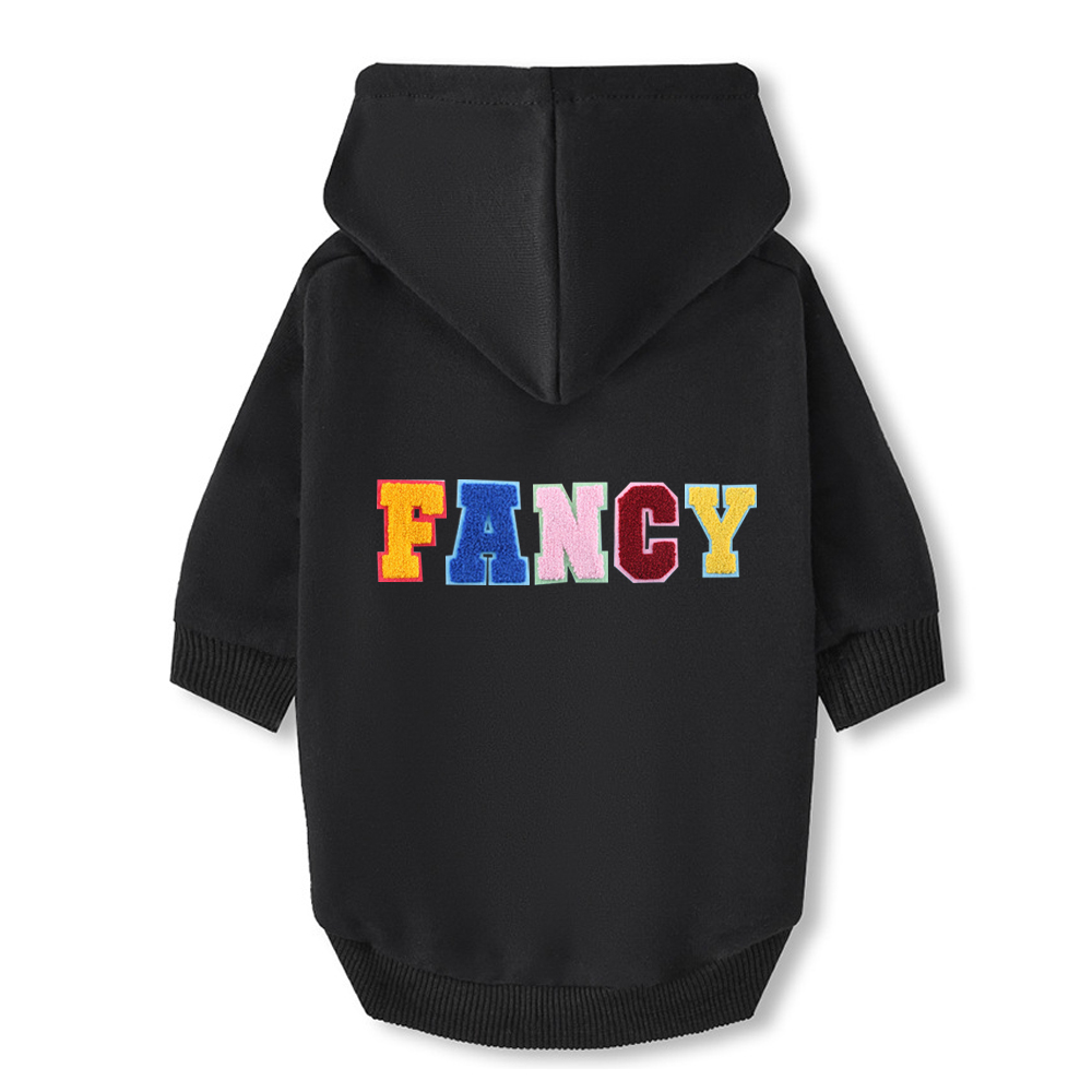 Personalized Varsity Letter Dog Hoodie for Comfort and Unique | BKPet140