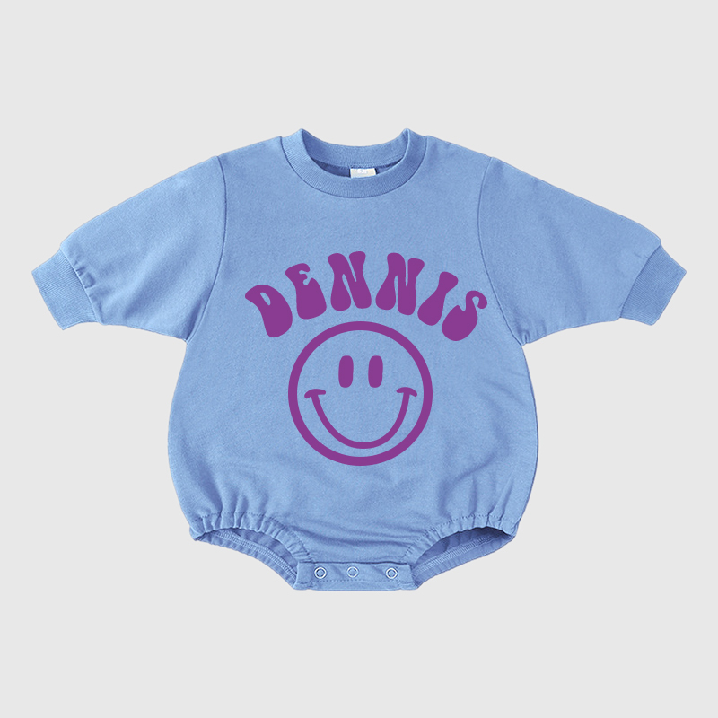 Personalized Kids Cozy Soft Sweatshirt Romper | inRomper04