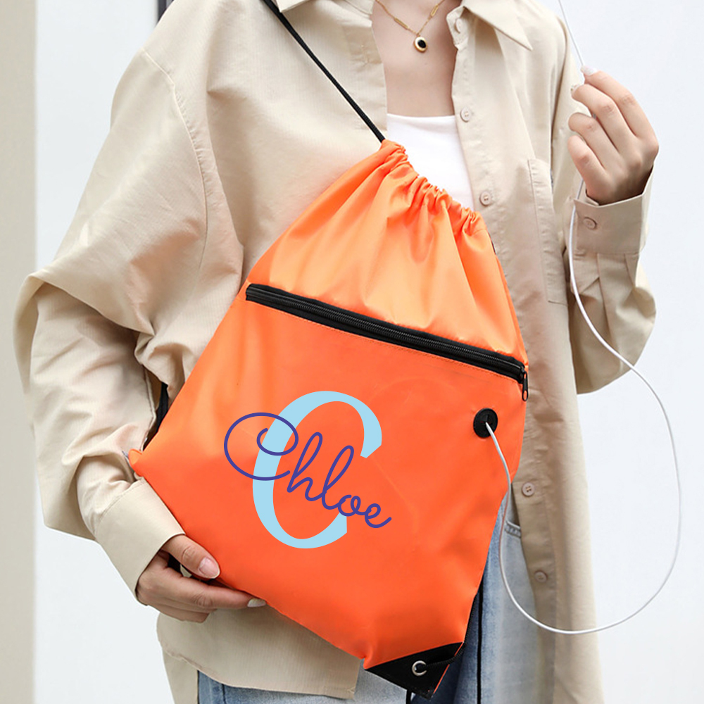 Personalized Colourful Drawstring Water Proof Beach Bag | CWBeach147