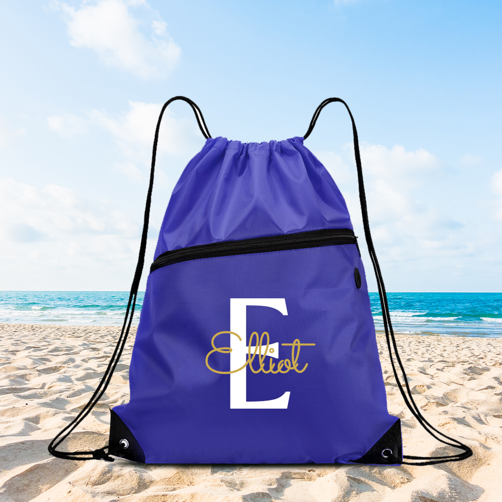Personalized Colourful Drawstring Water Proof Beach Bag | CWBeach147