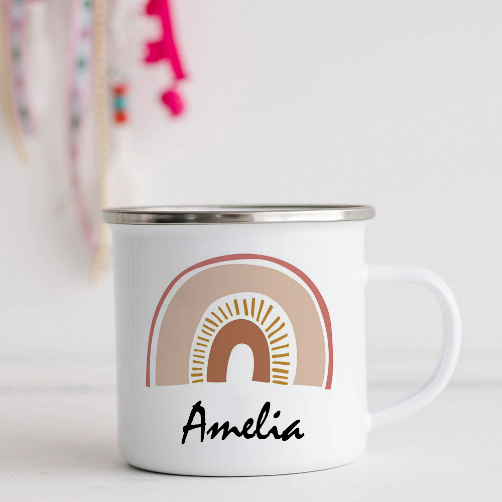 Personalised 12oz Rainbow Mugs for Kids  | KidMug01