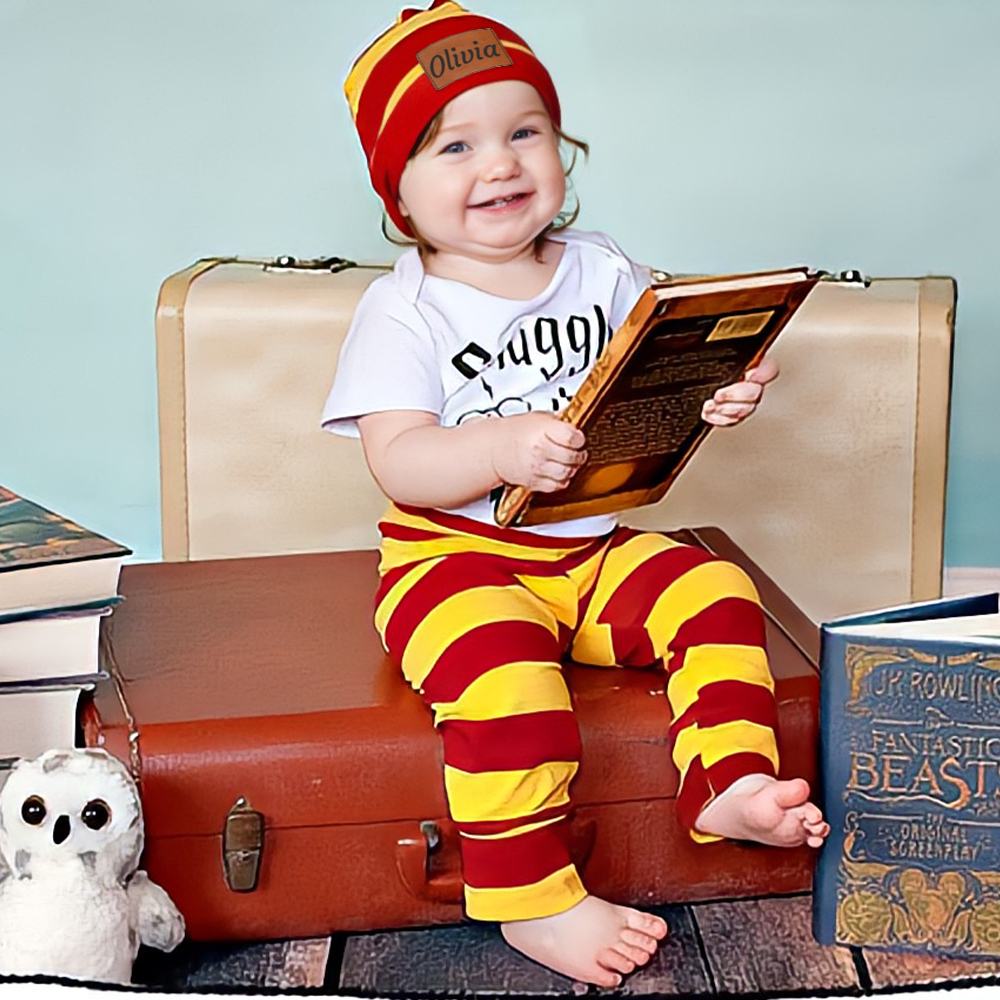 Personalized Baby Snuggle This Muggle 3 Piece Outfit Set | CWBaby169