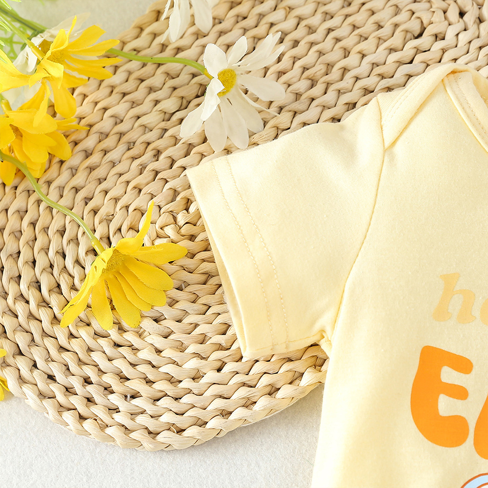Personalised Baby Easter Print Shorts Outfit Set | CWBaby187