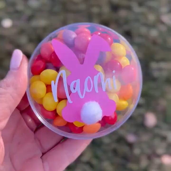 Personalised Lovely Easter Bunny Candy Containers | CWEaster40