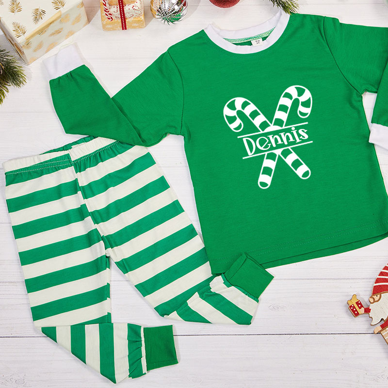 Personalized Kids Christmas Pajamas Set | inSet19