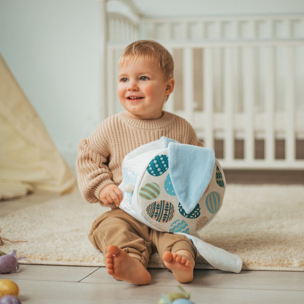 Personalised Embroidered Easter Bunny Basket | CWEaster45
