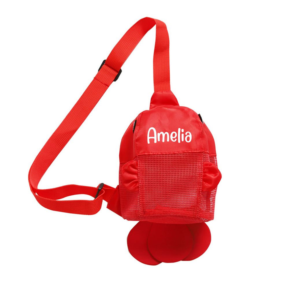 Personalized Clownfish Seashell Zipper Mesh Beach Bag | CWBeach164