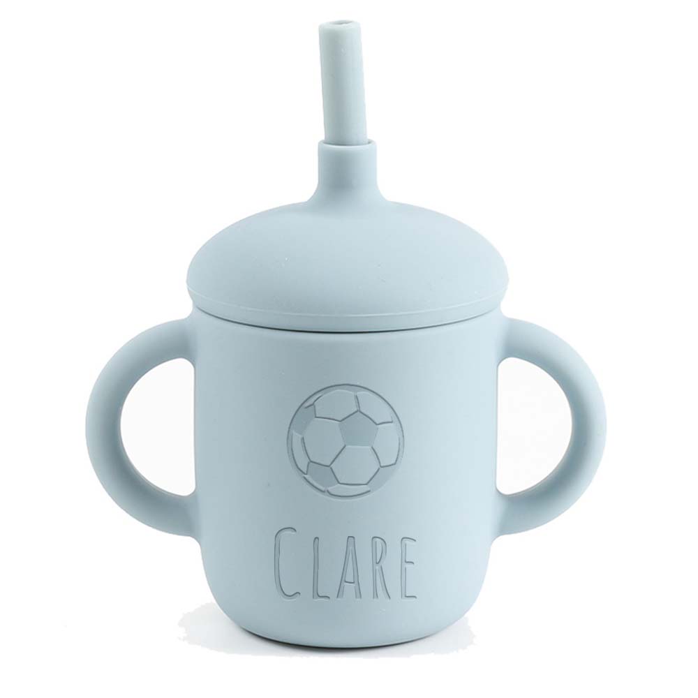 Personalised Baby Food Grade Sippy Silicone Cup | CWBaby5401