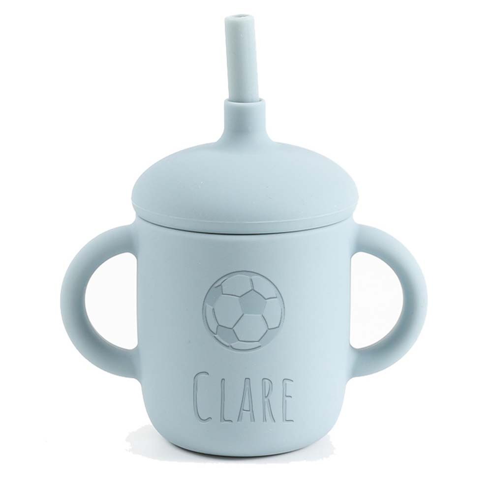 Personalised Baby Food Grade Sippy Silicone Cup | CWBaby5401