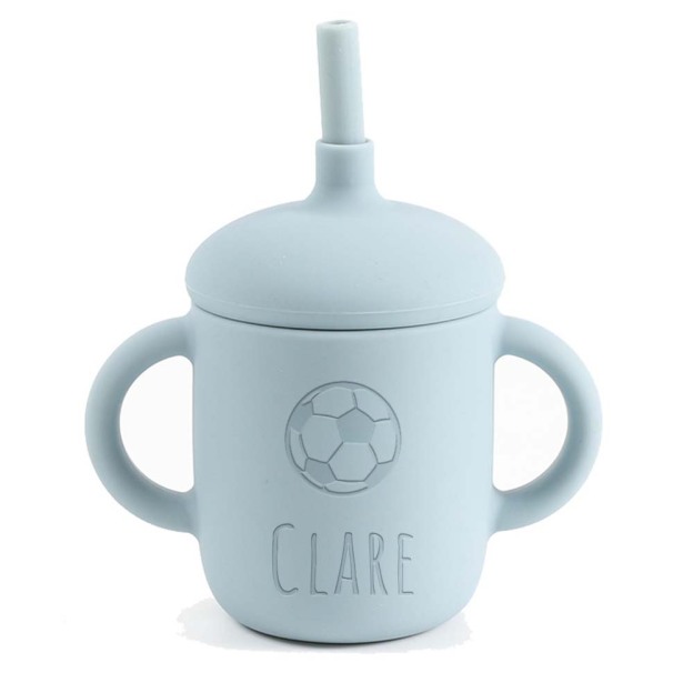Personalised Baby Food Grade Sippy Silicone Cup | CWBaby5401