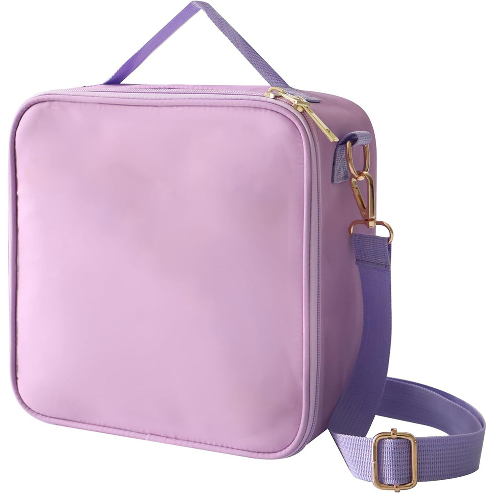 Personalized Chenille Letter Lunch Bag With Strap