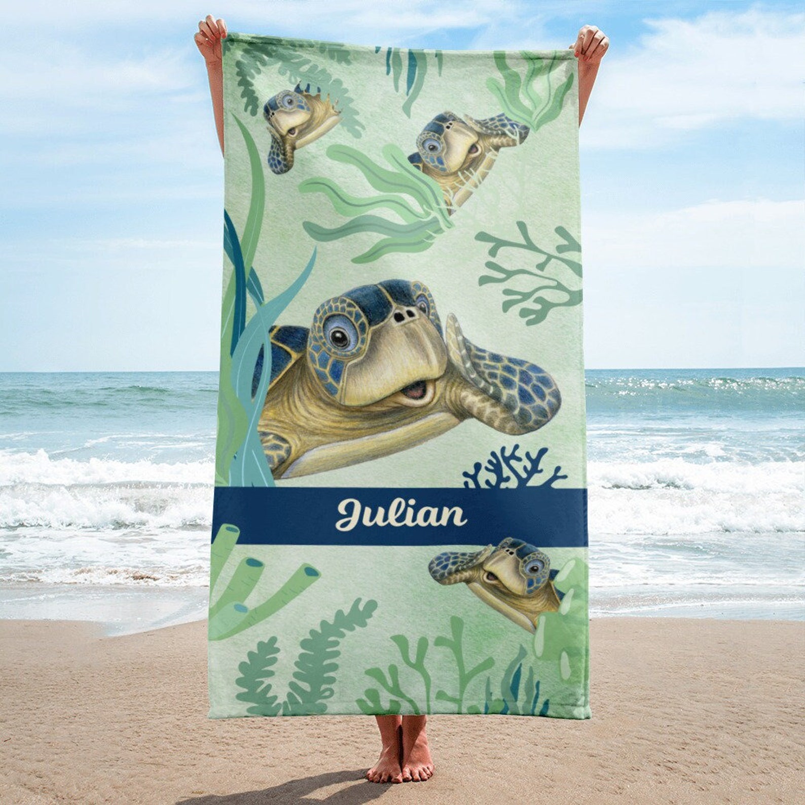 Personalized Lovely Kid Towel for Summer & Beach | CWTowel106