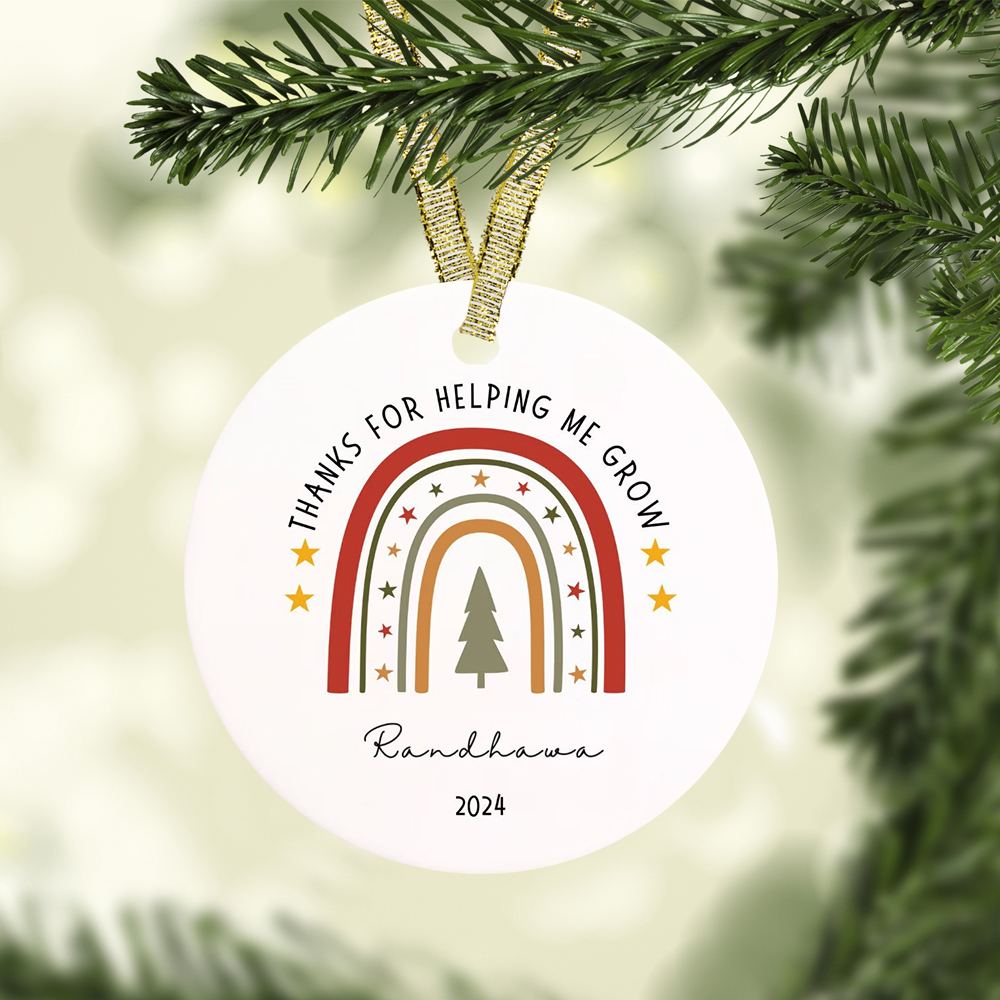 Personalized Original Cute Rainbow Christmas Ornaments Decoration | MCGift5720
