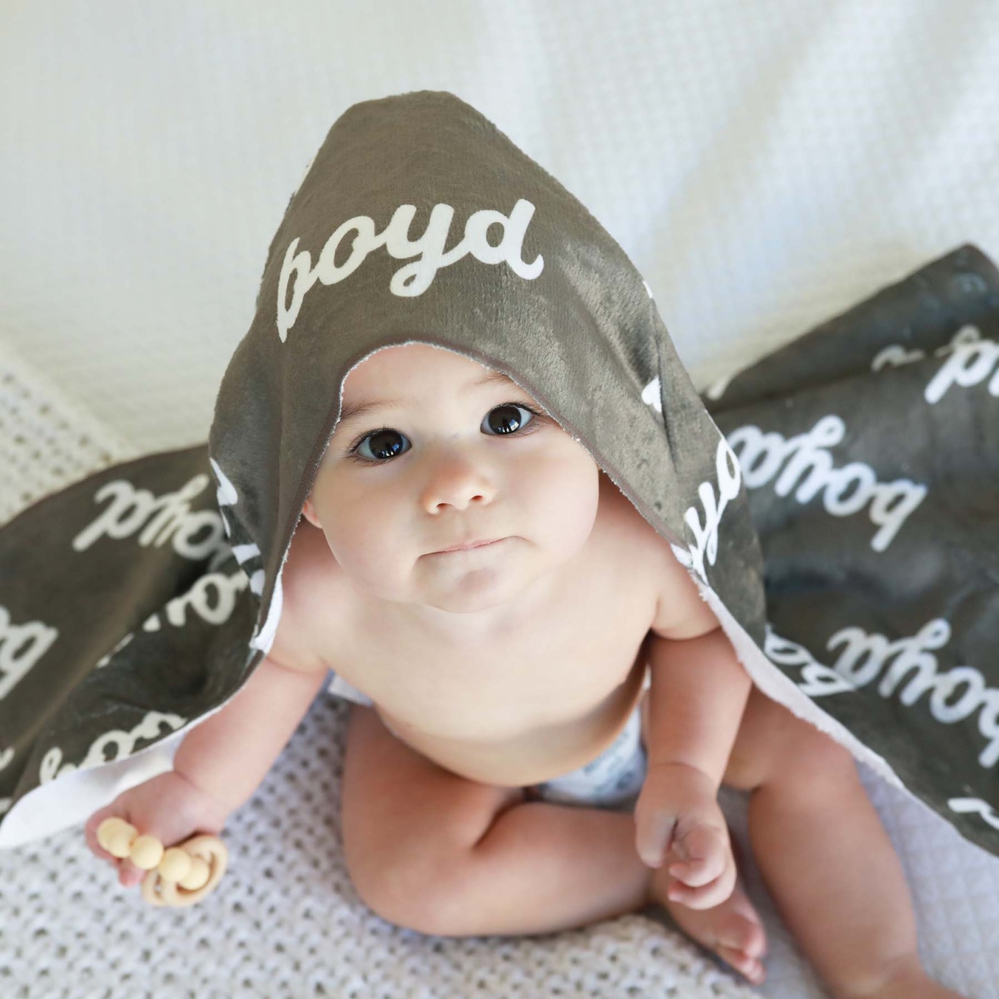 Personalized Baby Hooded Towel for Comfort & Unique | BBBlanket10