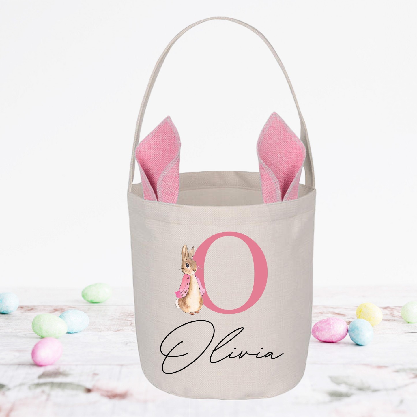 Personalized Name Bunny Easter Gift Sack | CWEaster30