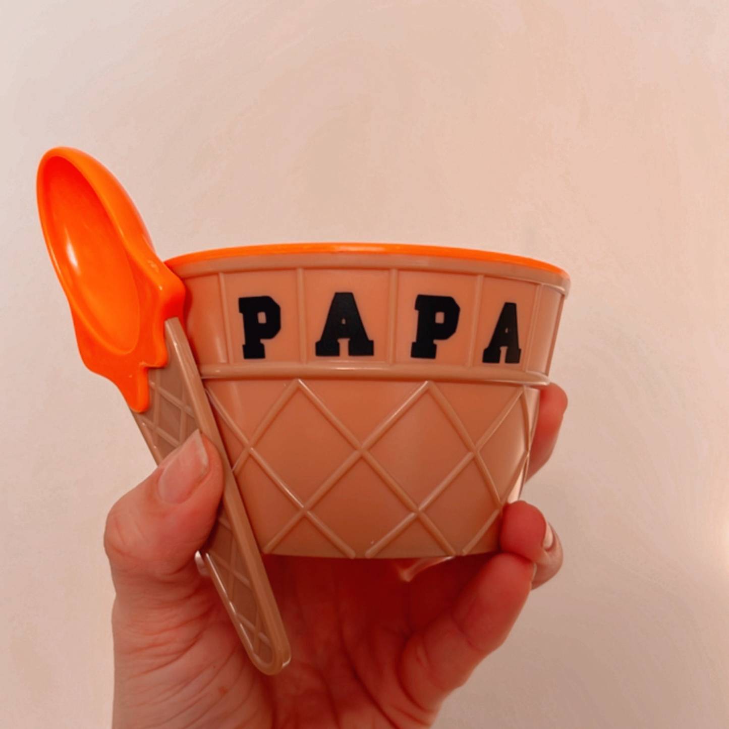 Personalized Kid Toy Reusable Ice Cream Bowl with Spoon | CWToy48