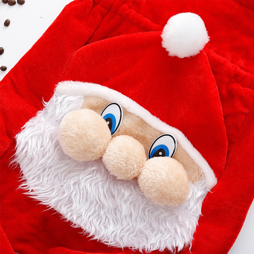 Personalized Christmas Santa Claus Velvet Gift Bag  | MCGift105