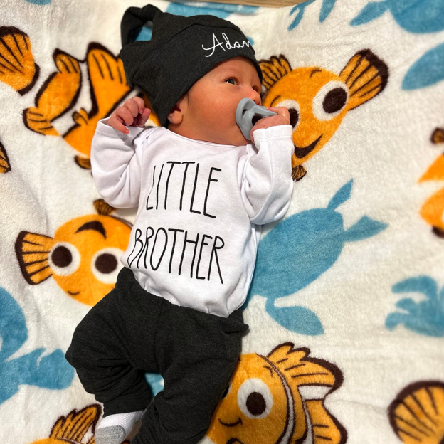Personalized Little Brother Coming Home Outfit Set | CWBaby173