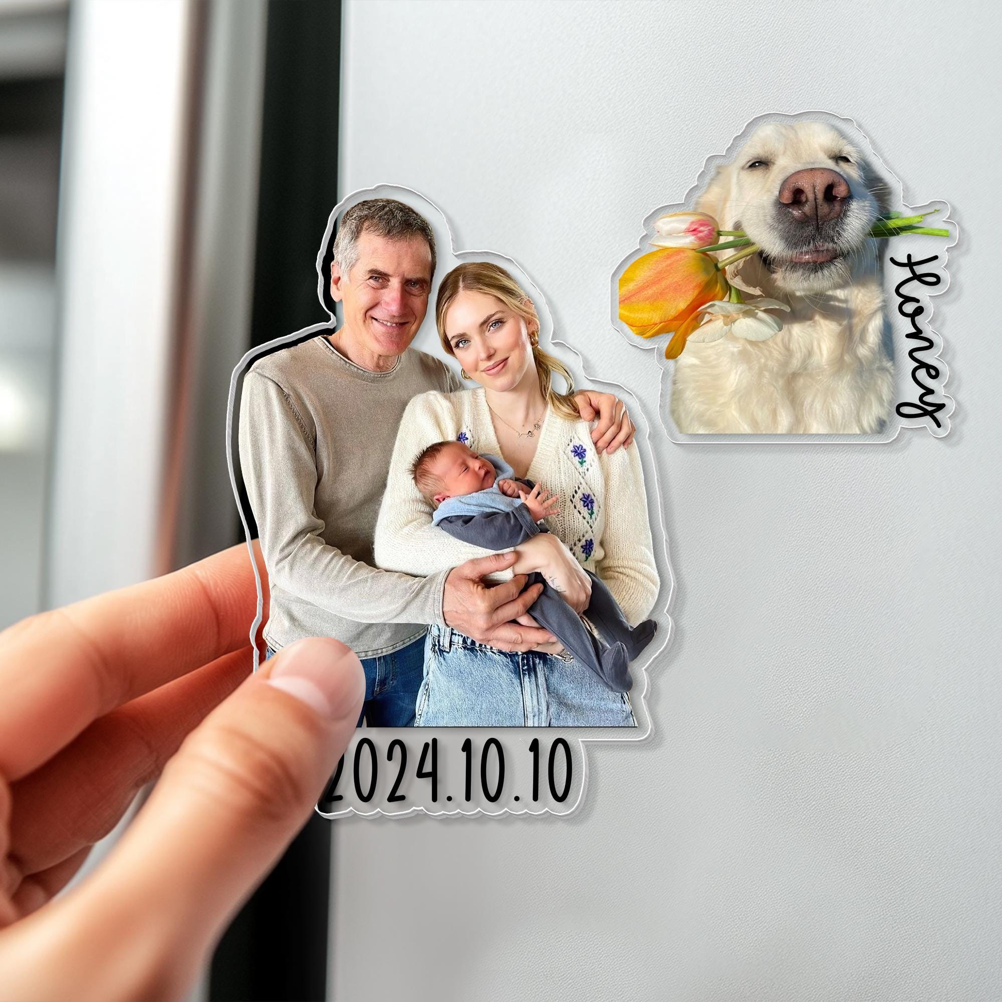 Personalized Sweet Family Photo Fridge Magnet | CWGift15