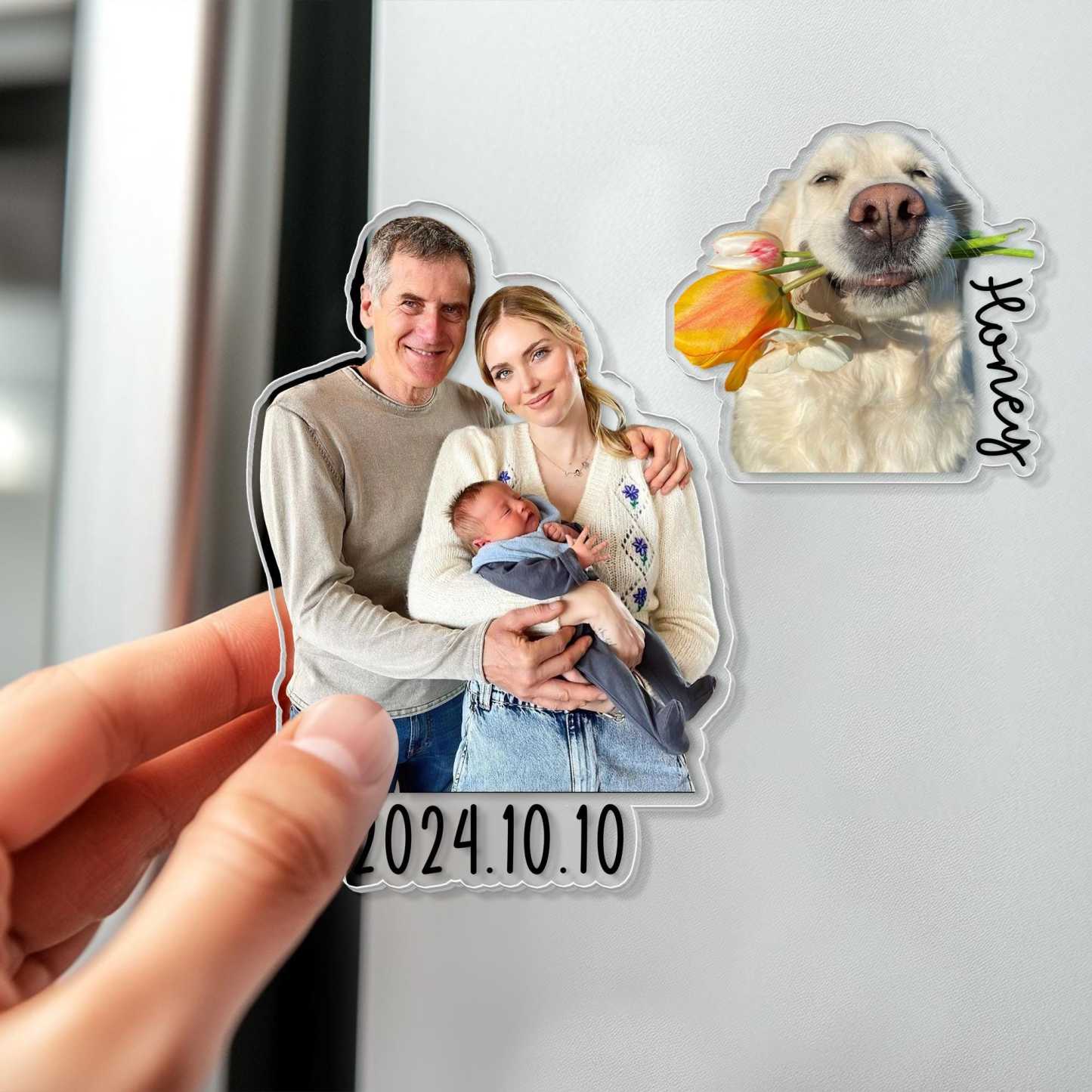 Personalized Sweet Family Photo Fridge Magnet | CWGift15