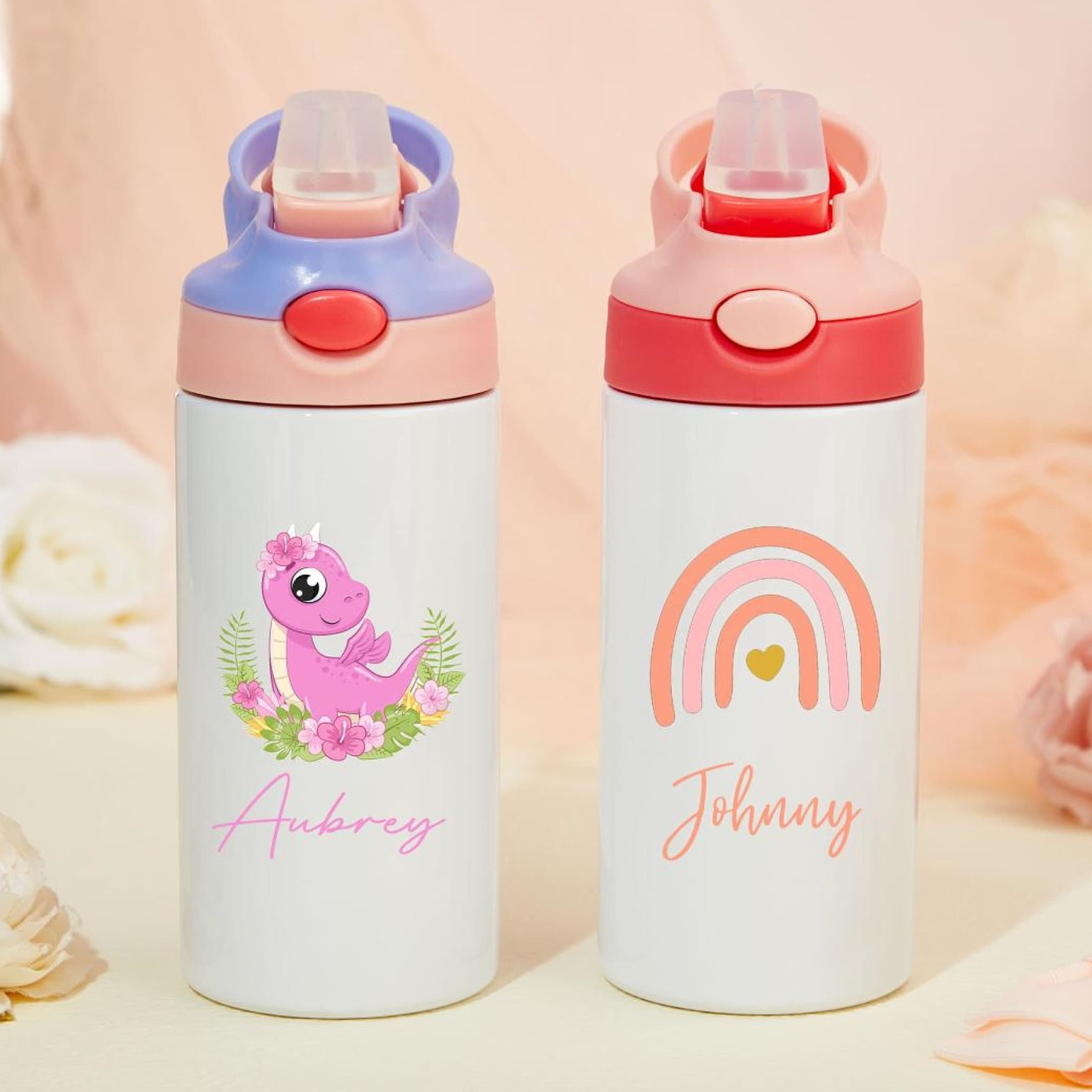 Personalised BPA Free 12oz Lovely Kid Water Bottles | YouBottle37