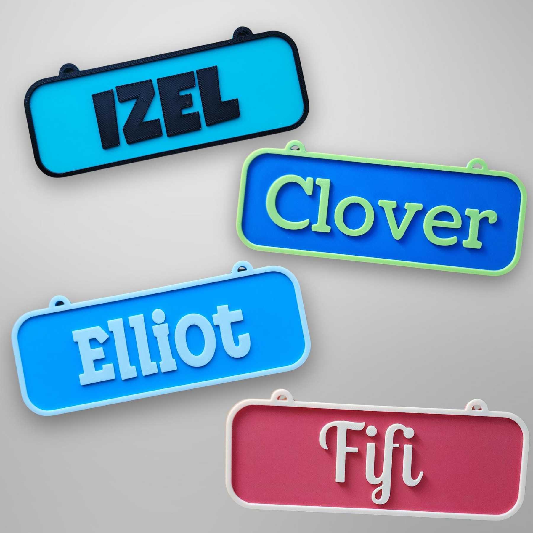 Personalized 3D Printed Dog Name Crate Sign | BKPet410