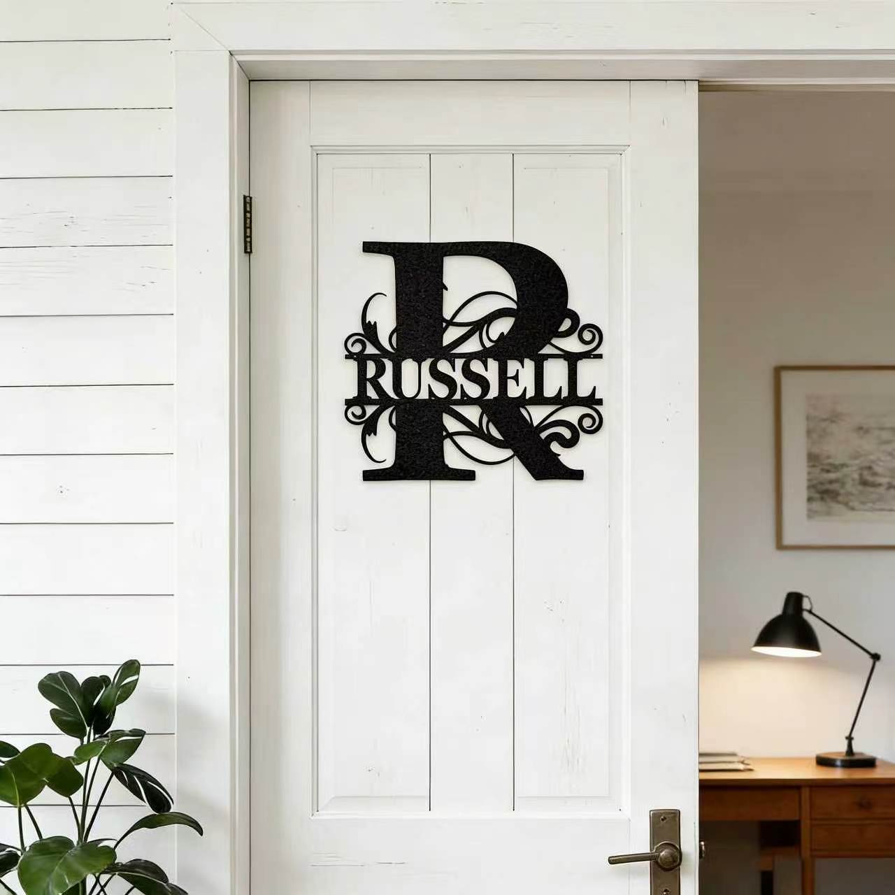 Personalized Monogramed Wall Door Name Sign | CWBaby467