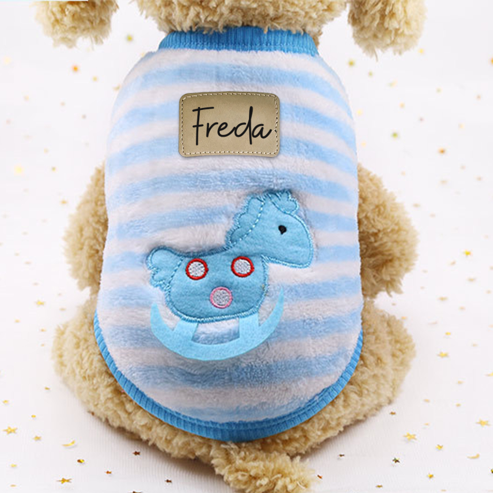 Personalized Cute Pet Soft Plush Fleece Vest | BKPet194