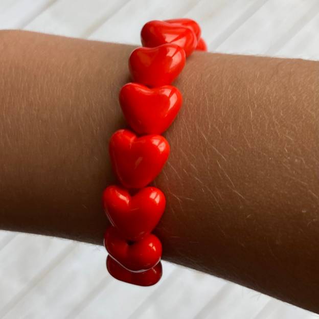 Personalized Kids Lovely Heart Valentines Bracelet | ValGift09