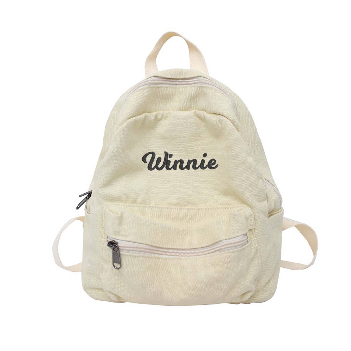 Personalized Embroidery Kid Canvas Backpack