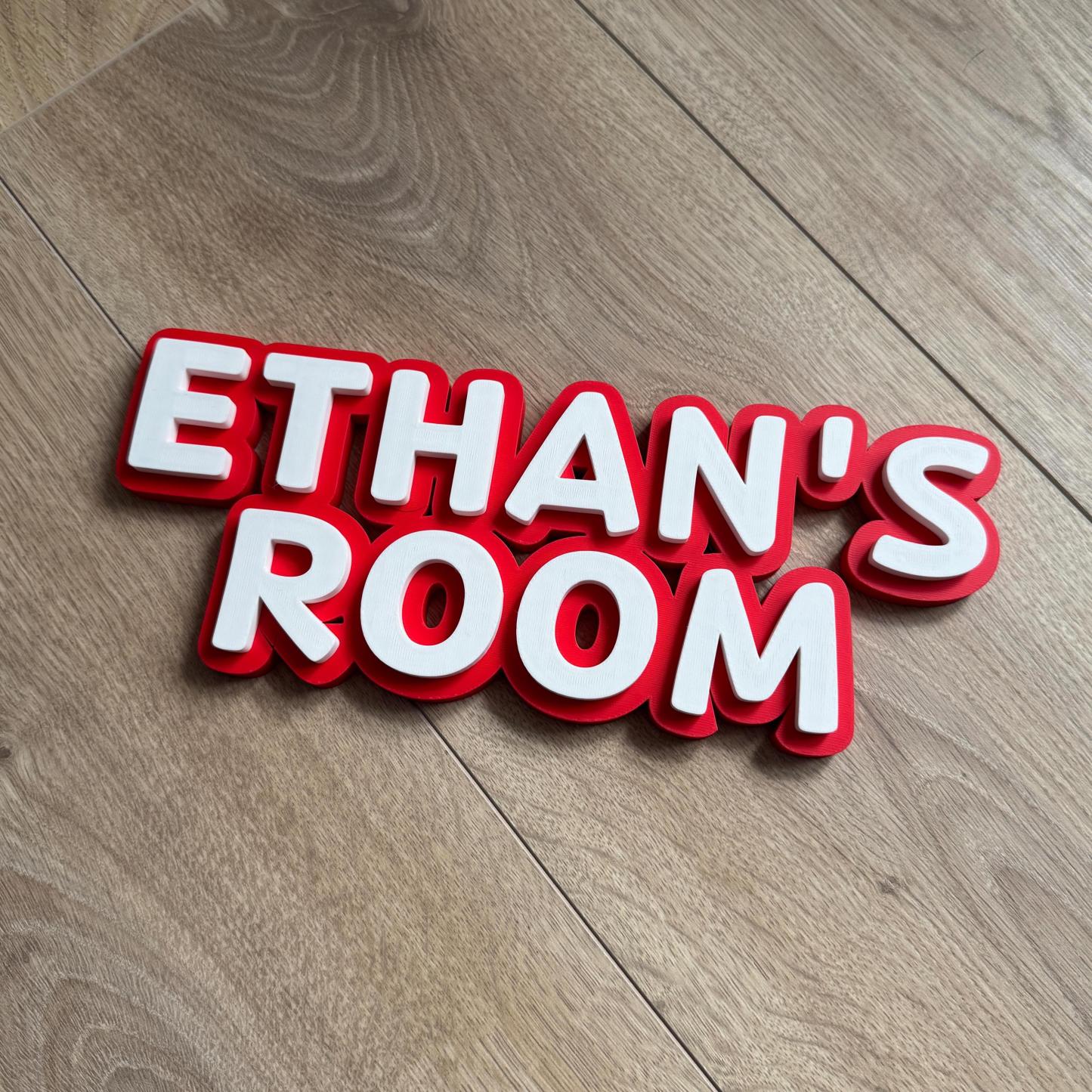 Personalized Bedroom Door Decoration Name Sign | CWBaby417