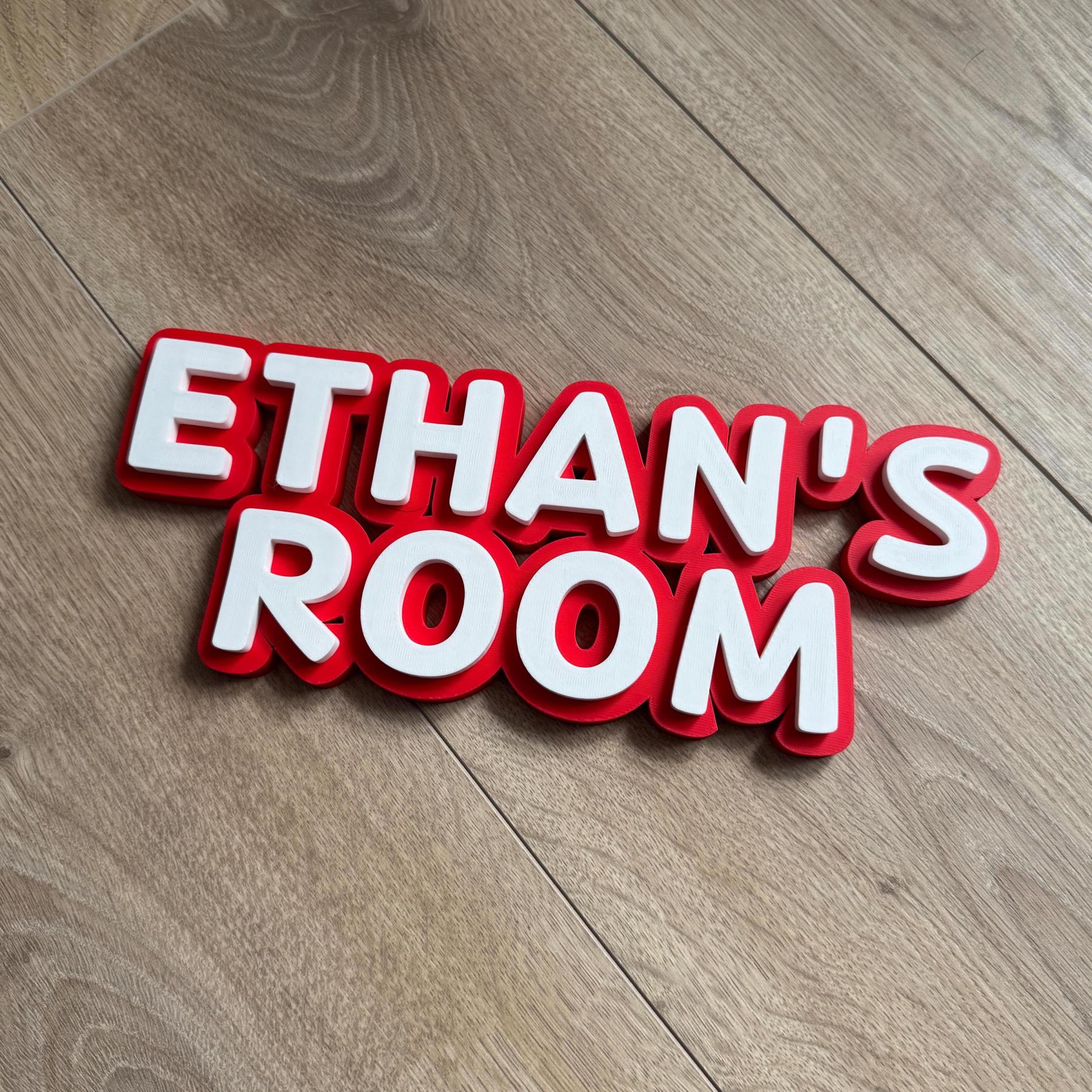 Personalized Bedroom Door Decoration Name Sign | CWBaby417